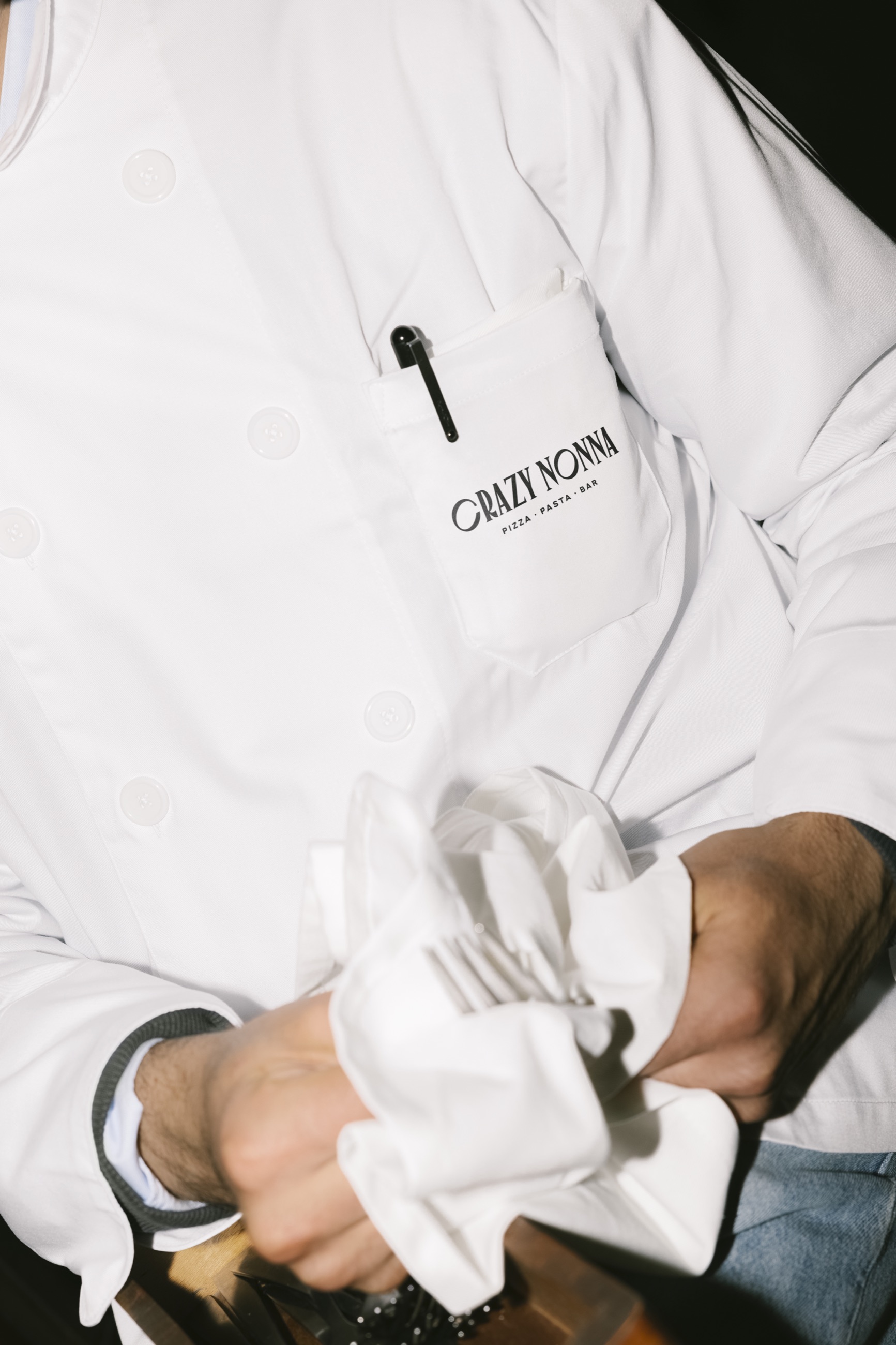 Crazy Nonna, chef coat