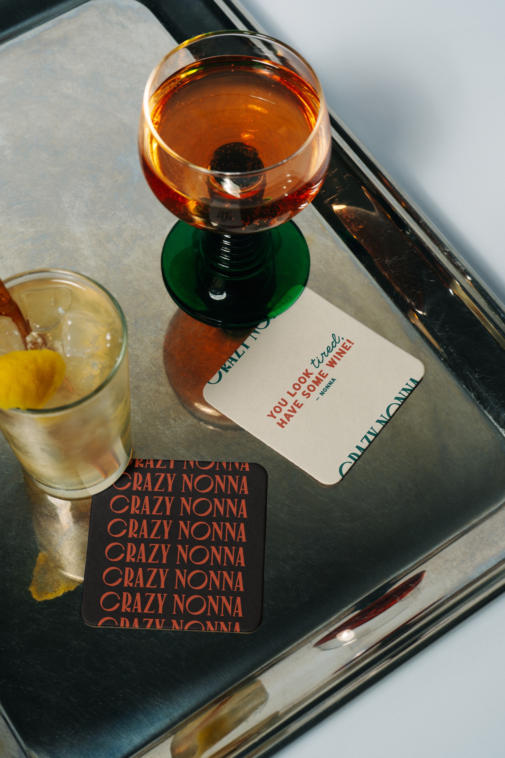 Crazy Nonna, coasters