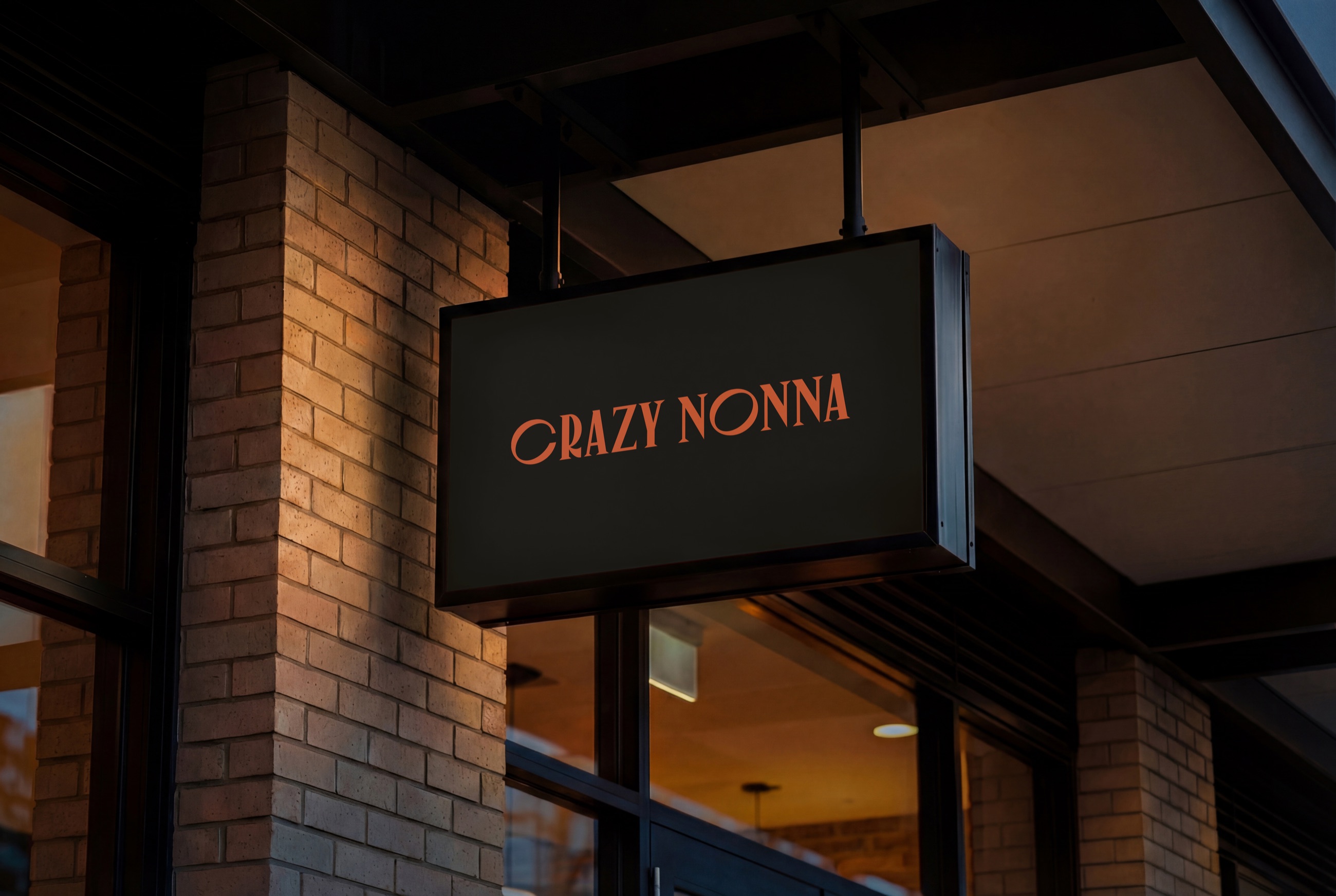 Crazy Nonna, signage 1