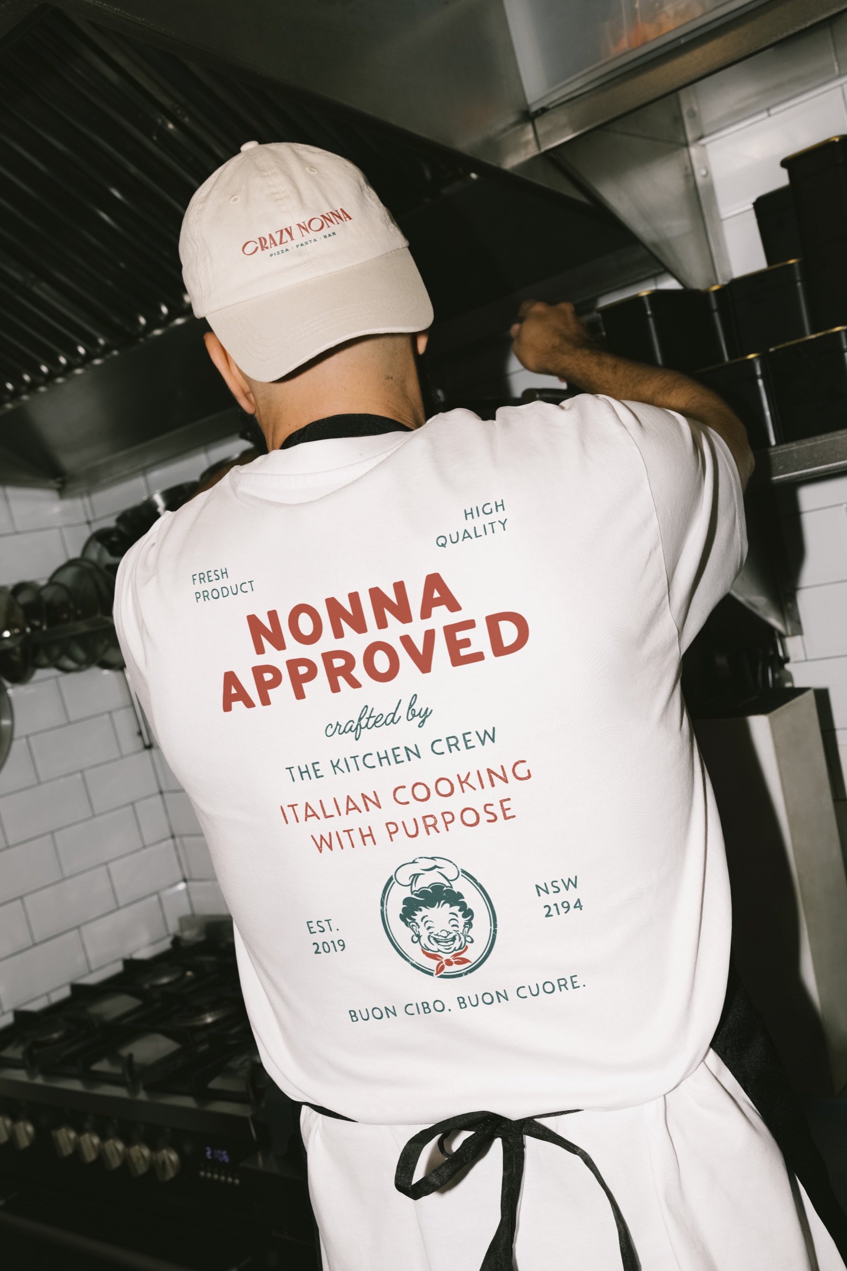 Crazy Nonna, t shirt nonna approved